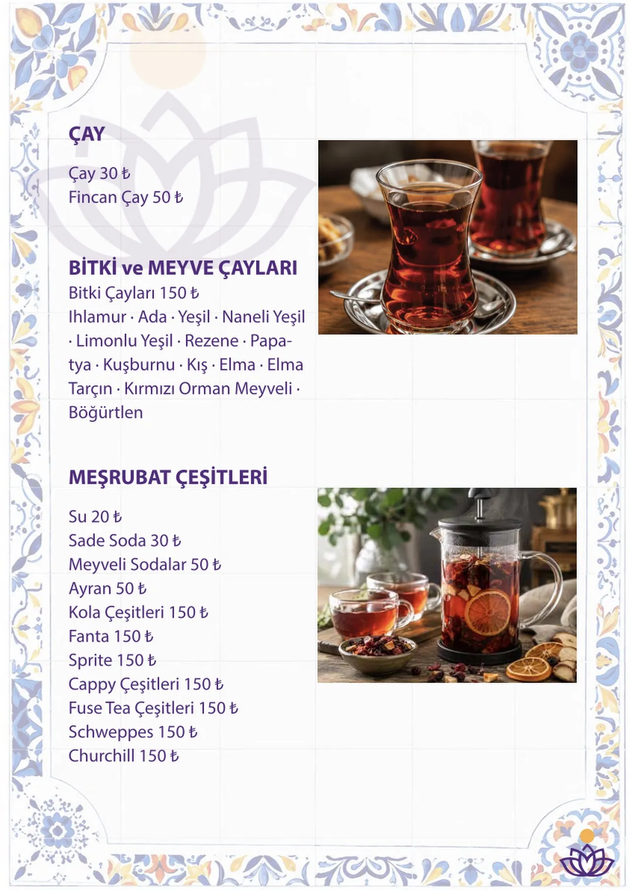 Menü sayfası 19