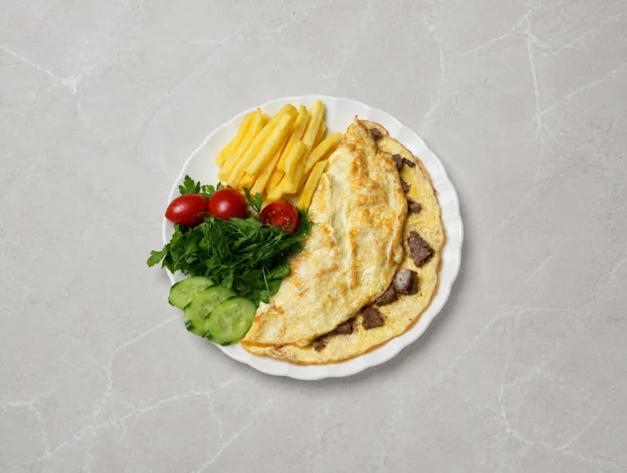 Kavurmalı Omlet